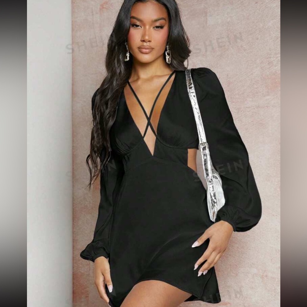 Black Satin Dress